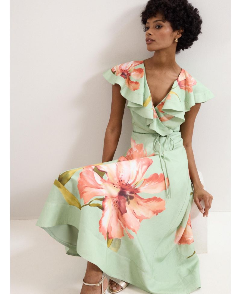 Women's Matilda Ruffle V-Neck Floral Dress