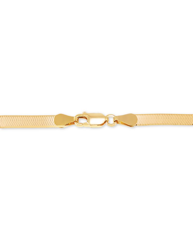 Giani Bernini Herringbone Link Chain Bracelet in 18k Gold-Plated Sterling Silver