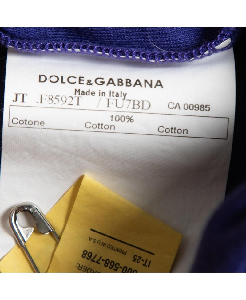Women's Pre-Owned Dolce and Gabbana Purple Cotton Tank Top