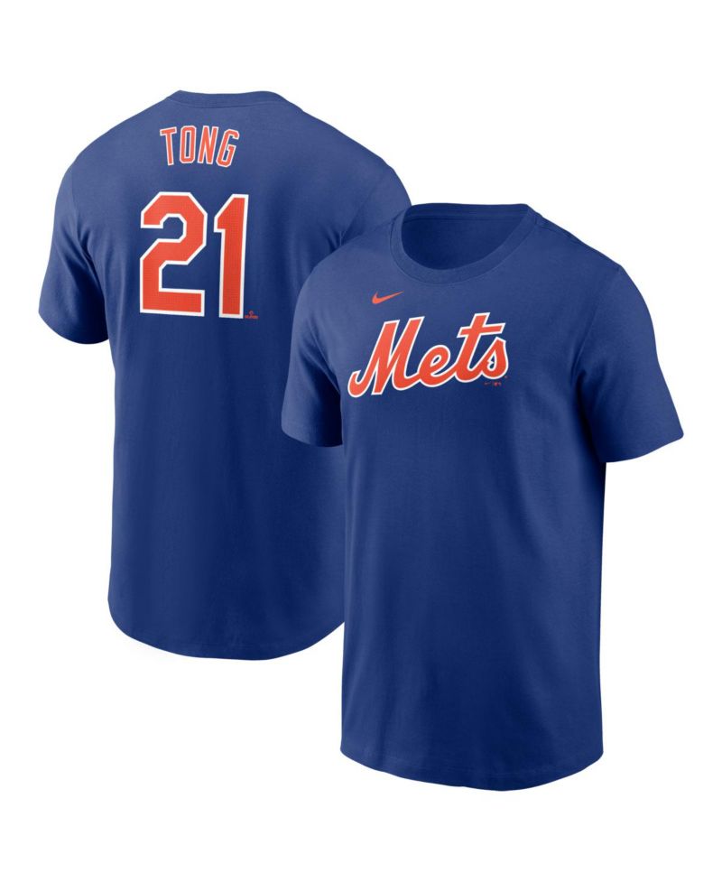 Men's Jonah Tong Royal New York Mets Fuse Name & Number T-Shirt