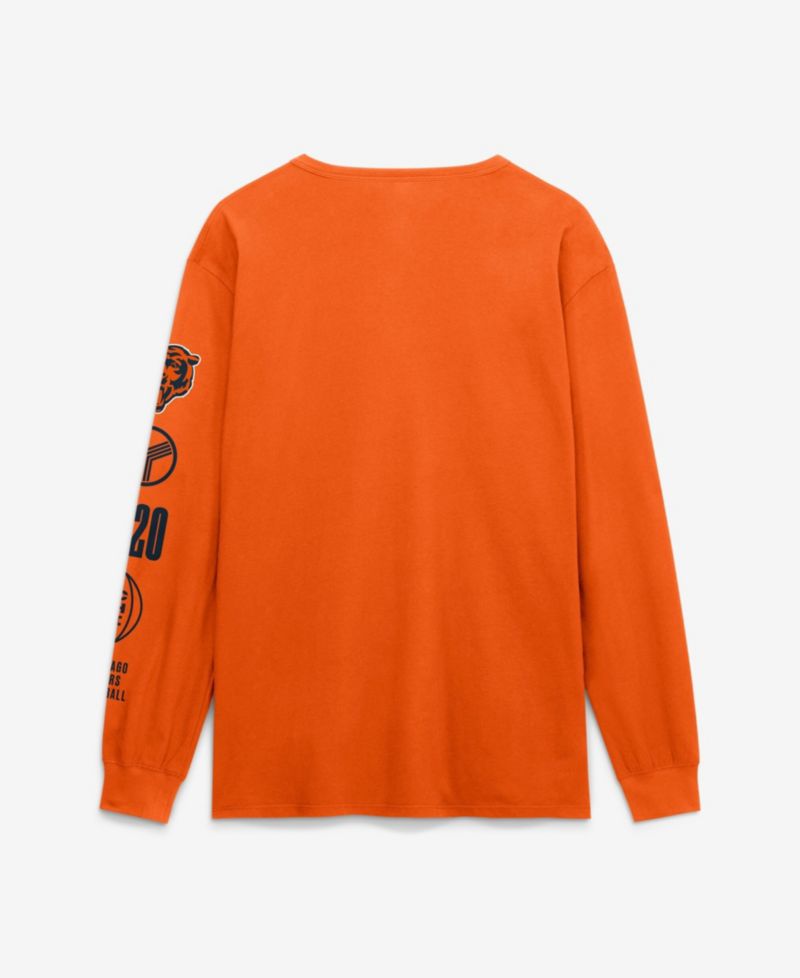 Men's Chicago Bears Checkdown Pass Classic-Fit Long-Sleeve T-Shirt