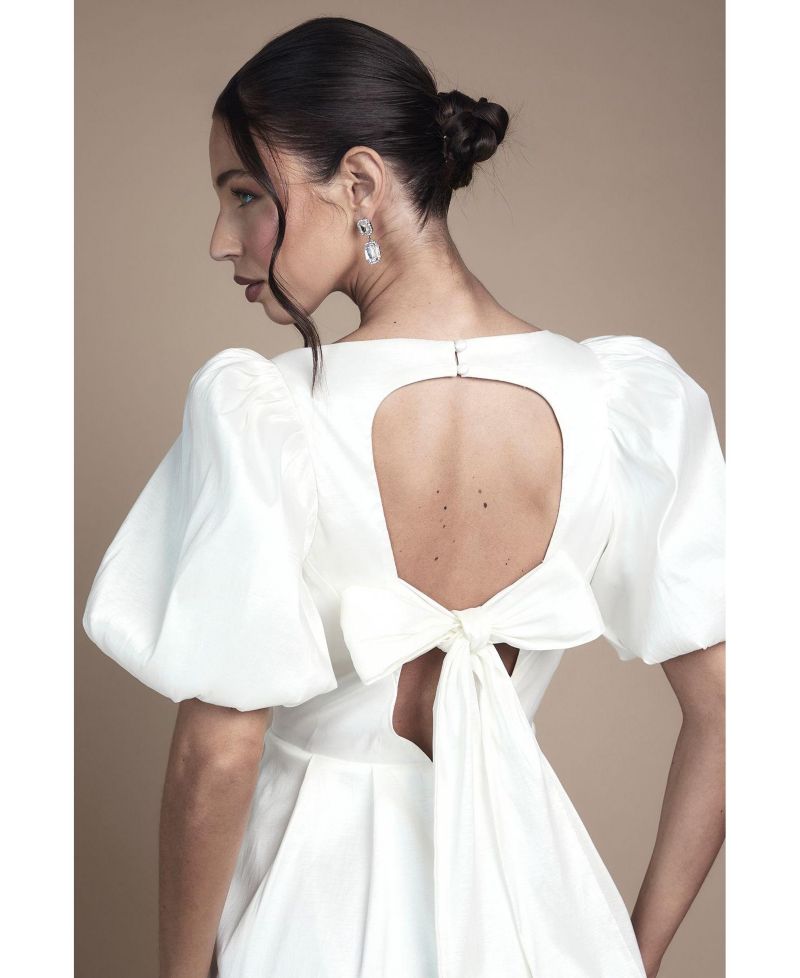 Women's Puff Sleeve Mini Dress