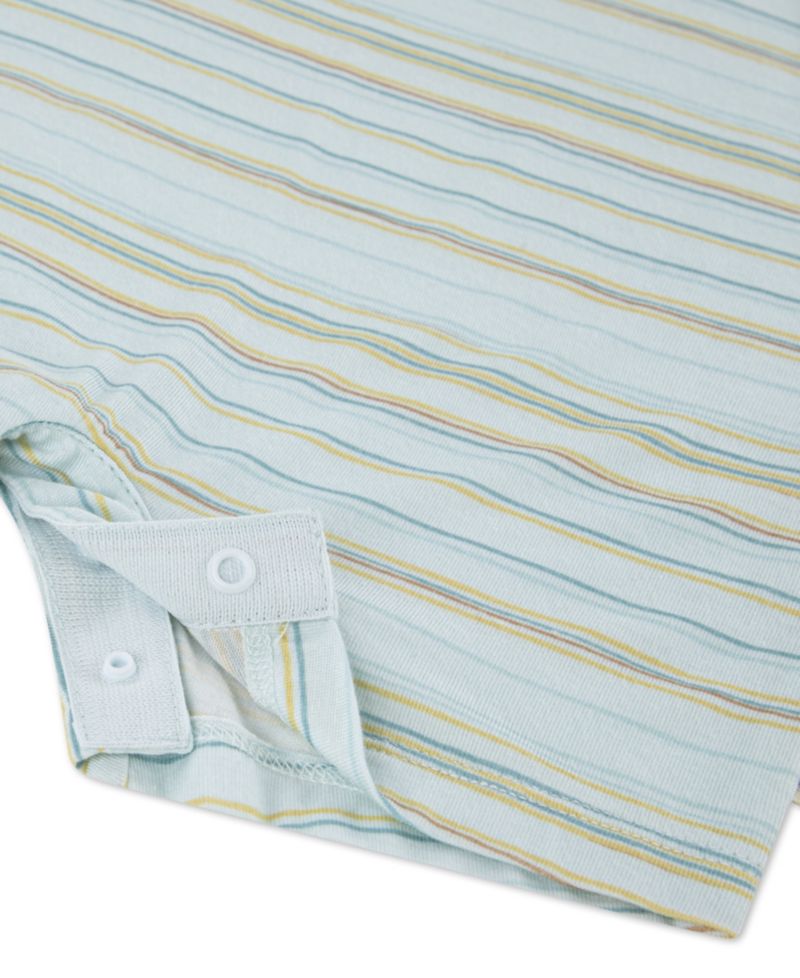 Baby Boys' Henley Neck Romper, 2-Pack