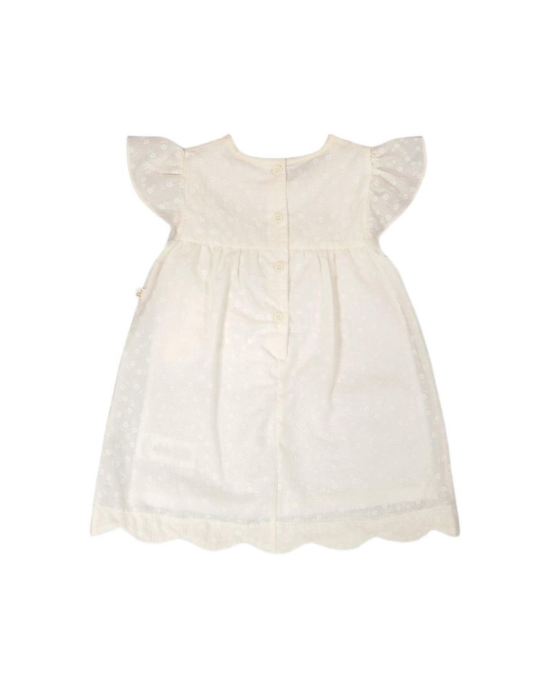 Little Girls Printed Poplin Dress Off