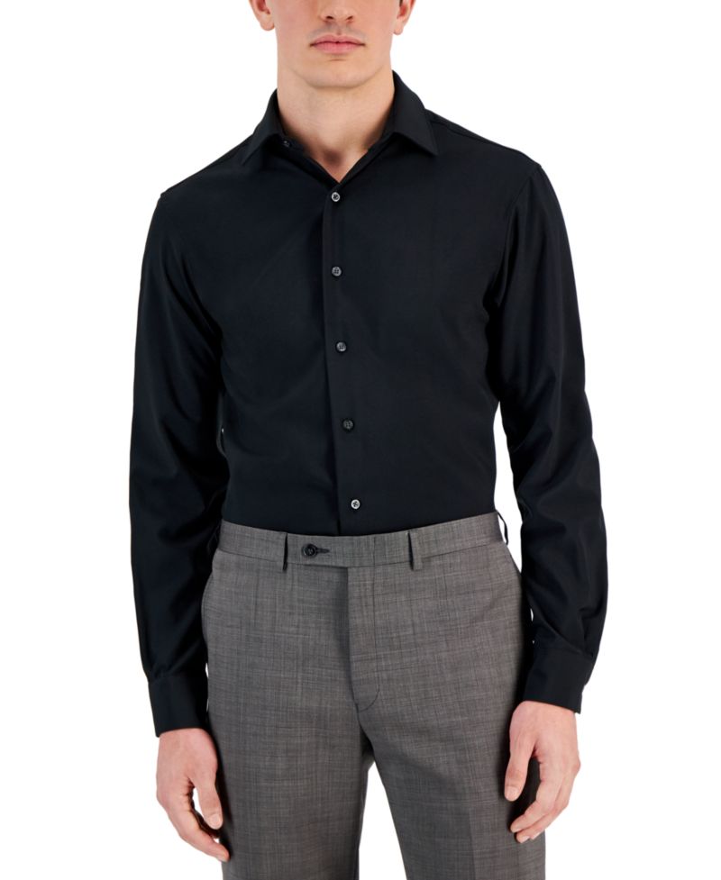 Men's 4-Way Stretch Dress Shirt, Regular & Slim Fit