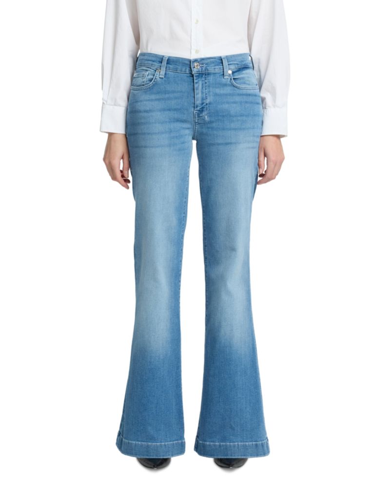 Women's Dojo Tailorless Mid-Rise Flare Slim Illusion Jeans