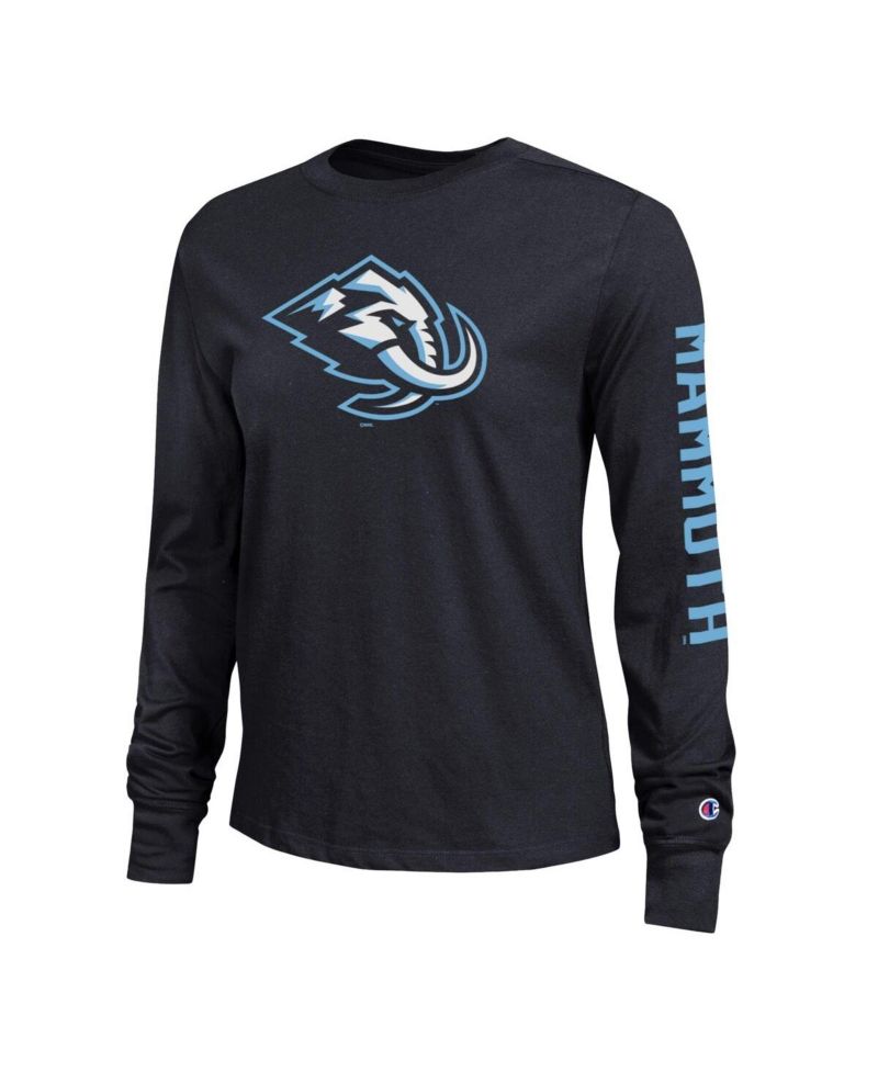 Women's Black Utah Mammoth 2-Hit Long Sleeve T-Shirt