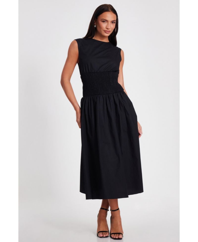 Women's Poplin Midaxi Dress