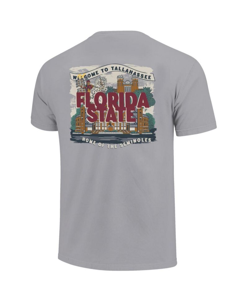 Big Boys and Girls Gray Florida State Seminoles Local Campus Scene T-Shirt