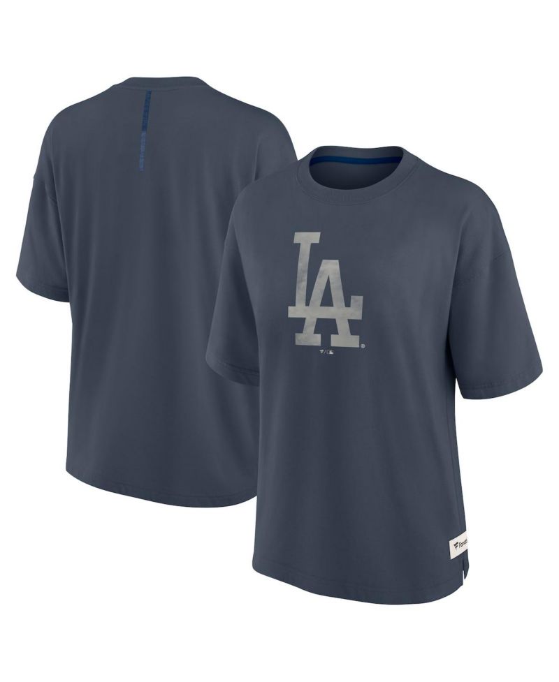 Women's Blue Los Angeles Dodgers Elements Raw Edge Future Ground T-Shirt