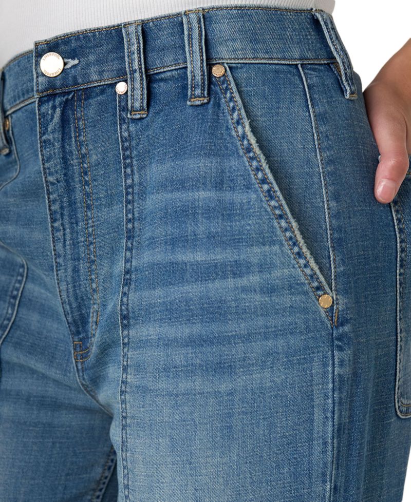 Petite High-Waisted Straight-Leg Relaxed Jeans