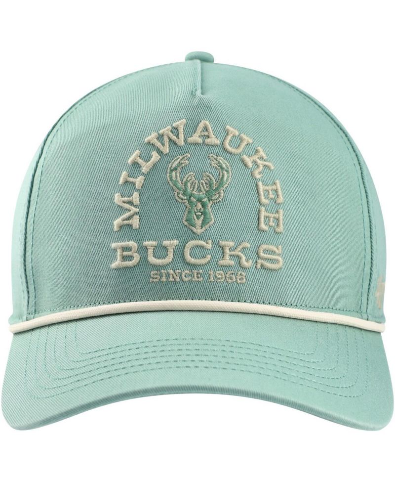 Men's Green Distressed Milwaukee Bucks Canyon Ranchero Hitch Adjustable Hat