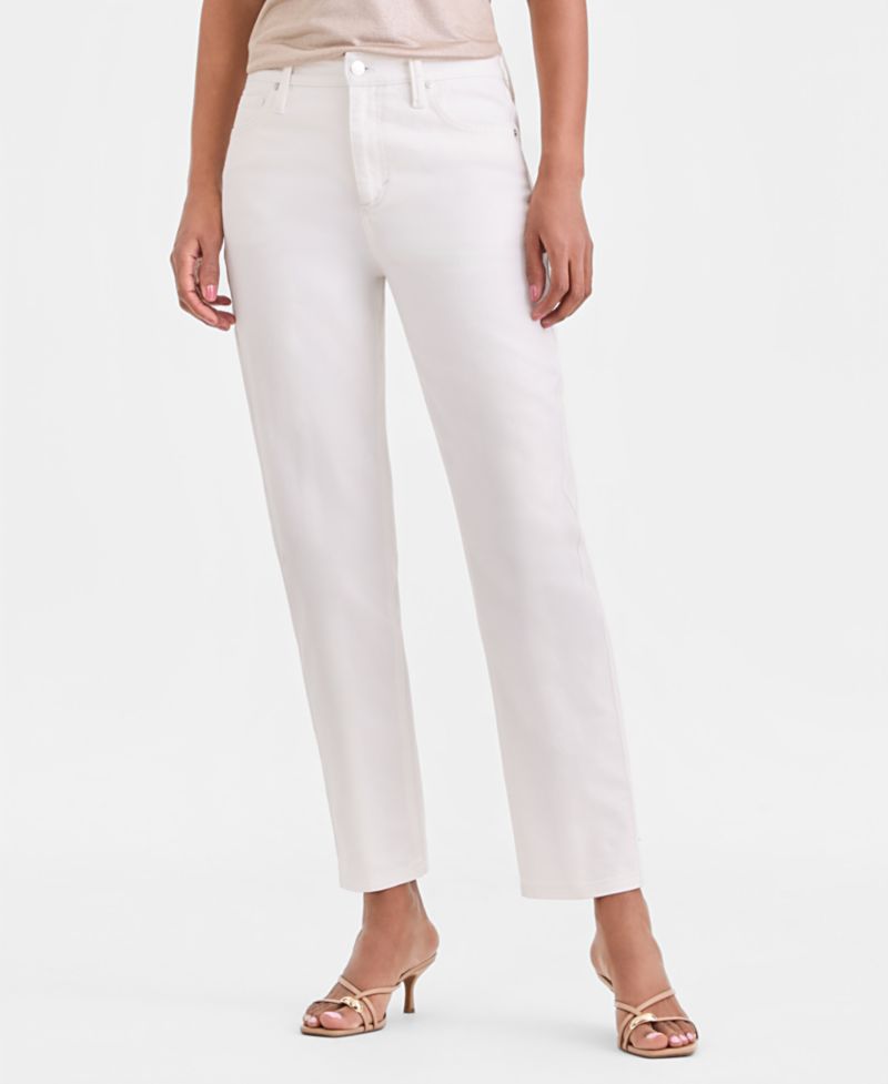 Women's High-Rise Straight Ankle Jeans