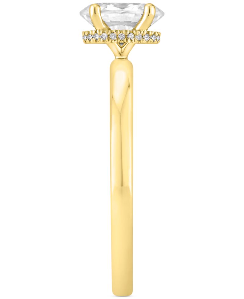 GIA Certified Diamond Oval Engagement Ring (1 ct. t.w.) in 14k Gold