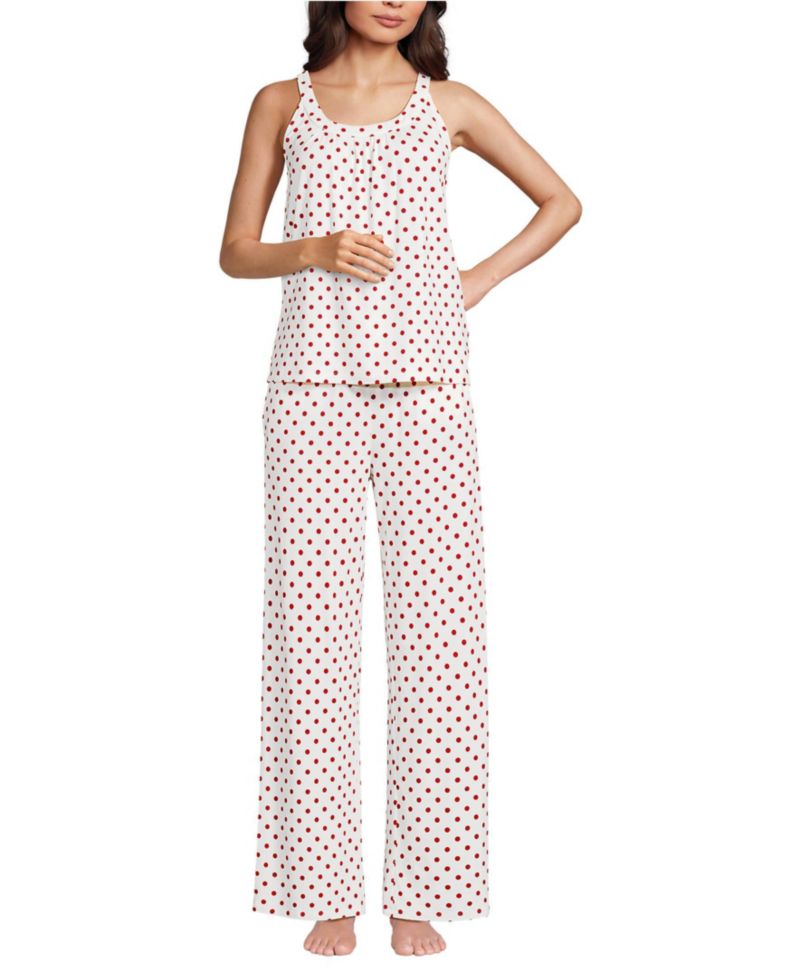 Women's Cooling 2 Piece Pajama Set - Flowy Tank and Pants