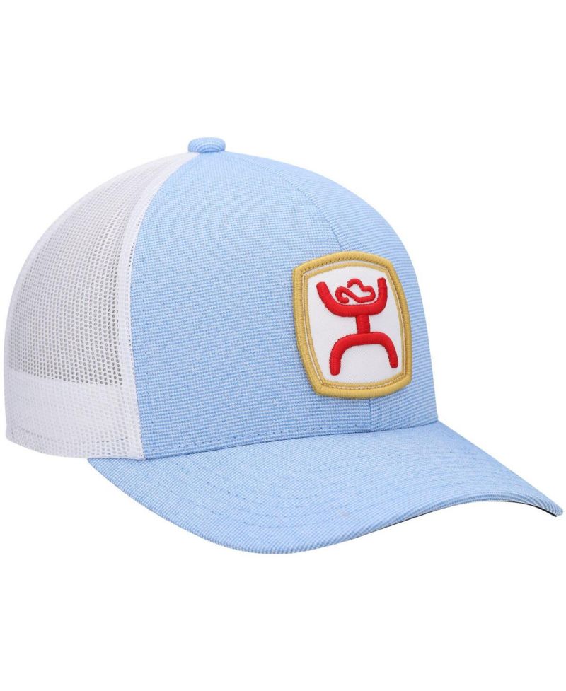 Men's Light Blue, White Zenith Trucker Snapback Hat