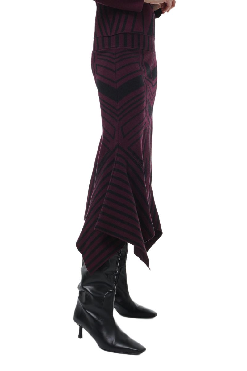 Women's Geometric Jacquard Handkerchief Skirt