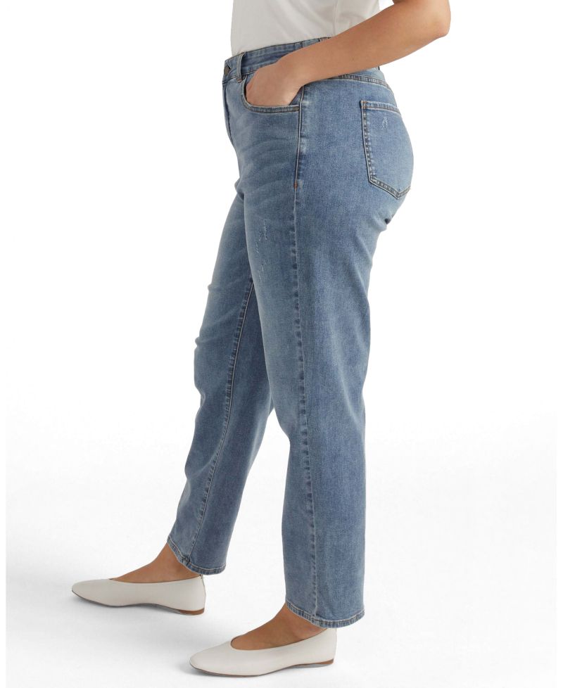 Plus Size Ella High Rise Straight Leg Jeans
