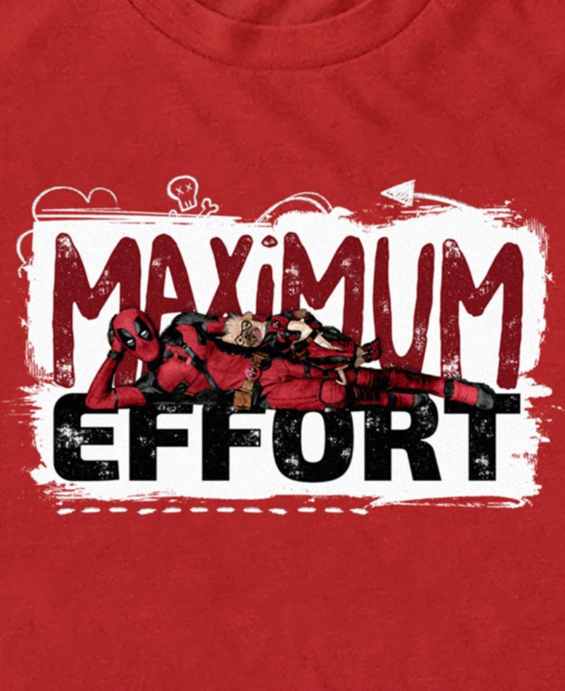Men's Maximum Effort Deadpool Dogpool Short Sleeve T-Shirt