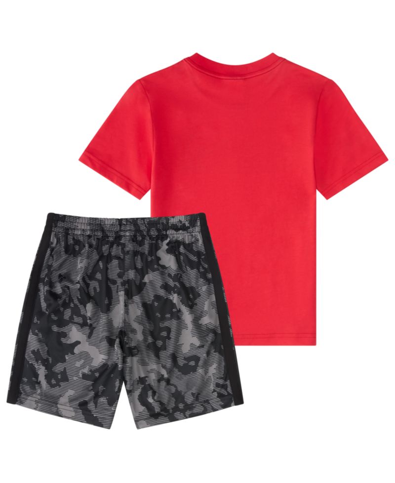 Baby Boys' Short-Sleeve T-Shirt and Printed Shorts, 2-Piece Set