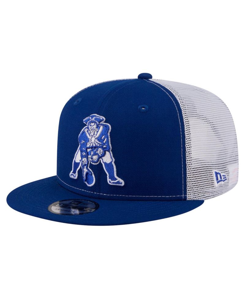 Men's Royal New England Patriots Core Team 9FIFTY Trucker Snapback Hat