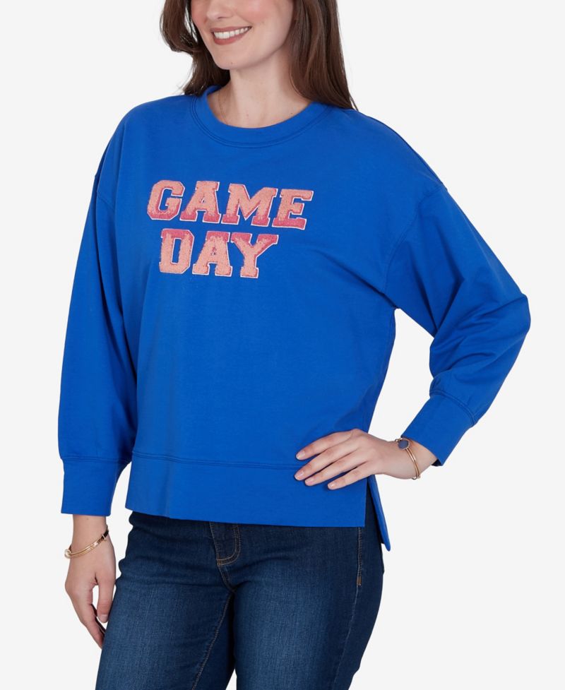 Petite Game Day Graphic Crewneck Sweatshirt