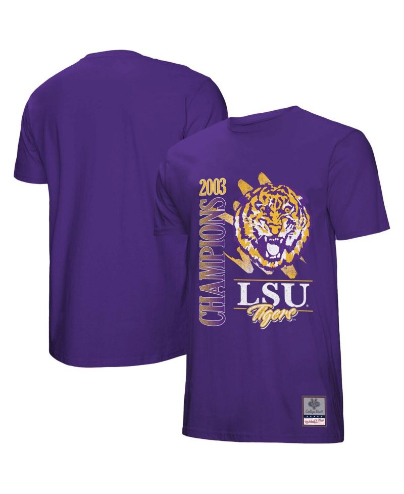 Men's Purple LSU Tigers Retro Brush Mineral Wash T-Shirt