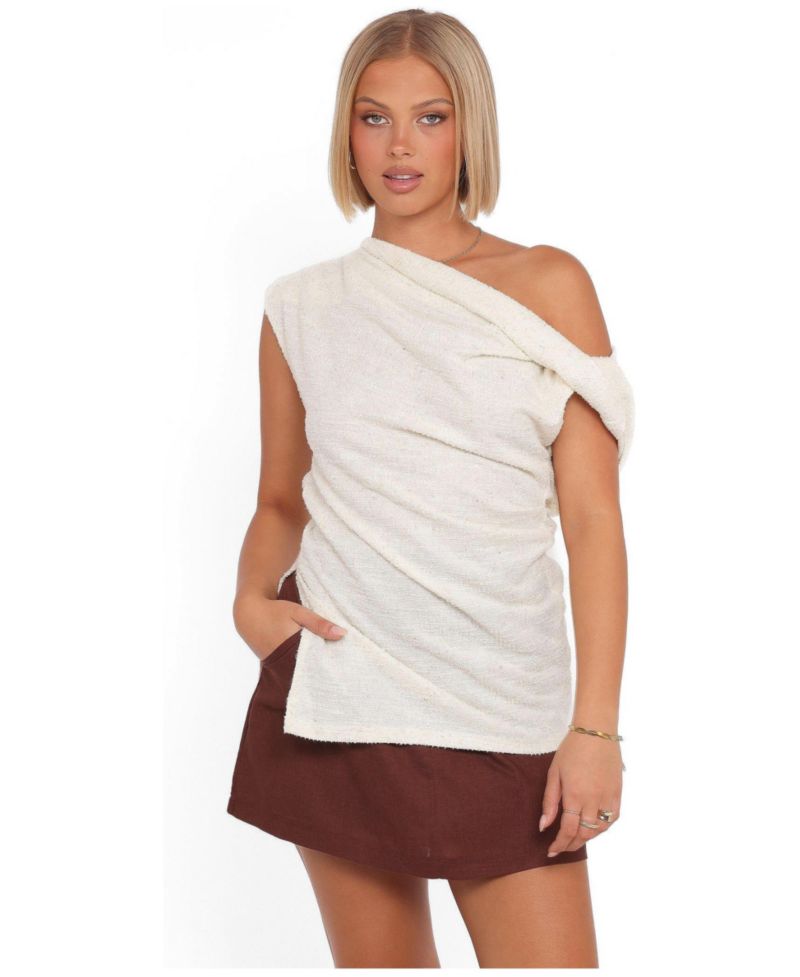 Women's Selma Sleeveless One-Shoulder Knit Top
