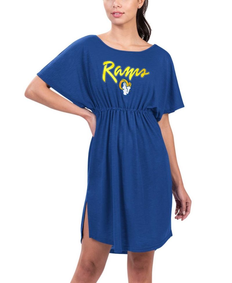 Women's Royal Los Angeles Rams Versus Swim Cover-Up