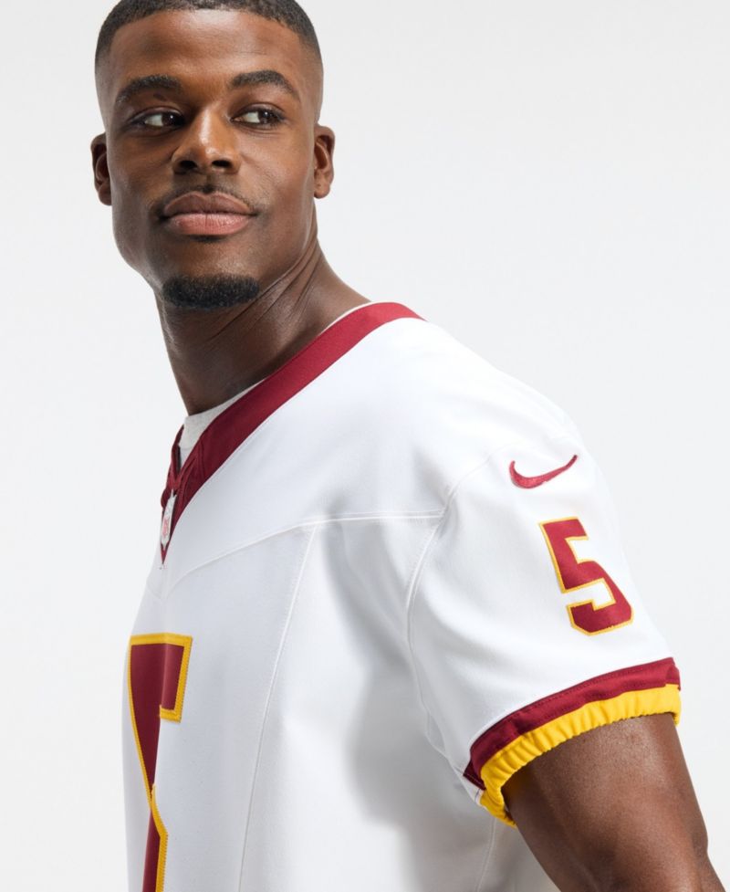 Men's Jayden Daniels White Washington Commanders Alternate 2 Super Bowl Era Vapor F.U.S.E. Elite Jersey