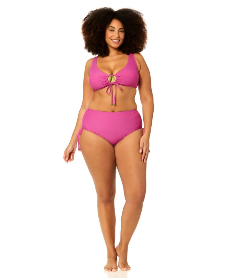 Plus Size Montevideo High-Waist Swim Bottoms