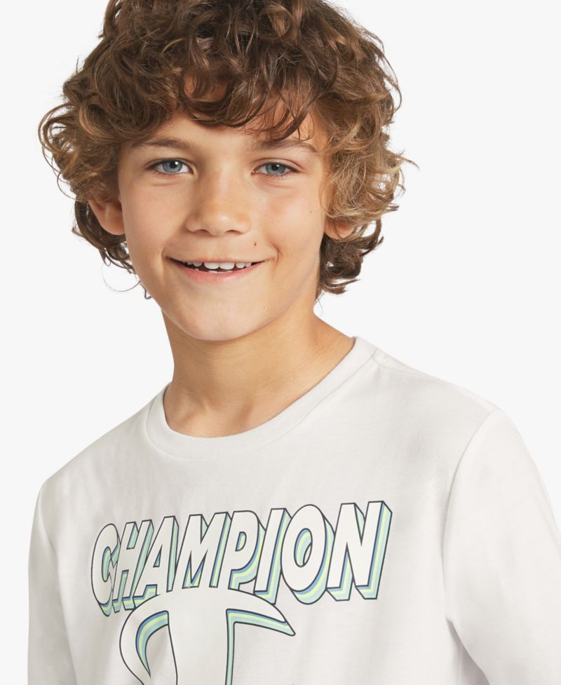 Big Boys' Short-Sleeve Round Neck Graphic T-Shirt
