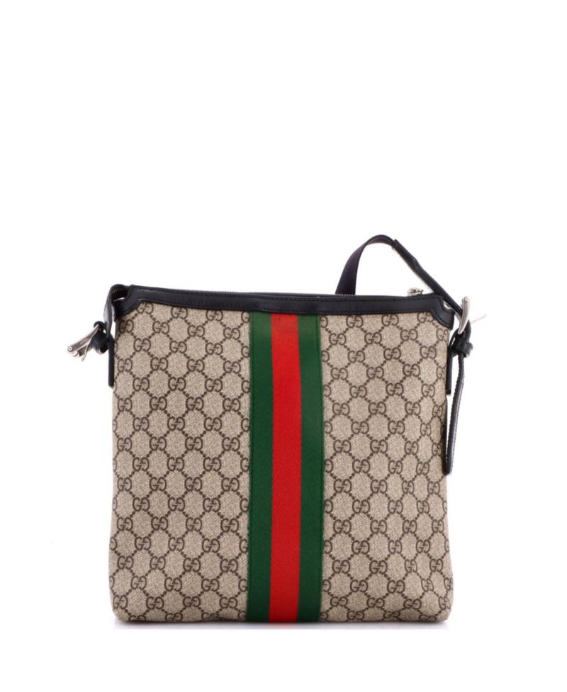 Medium Web Messenger Bag GG Coated Canvas