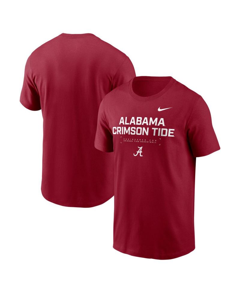 Men's Crimson Alabama Crimson Tide 2025 Courtside Basketball Performance T-Shirt