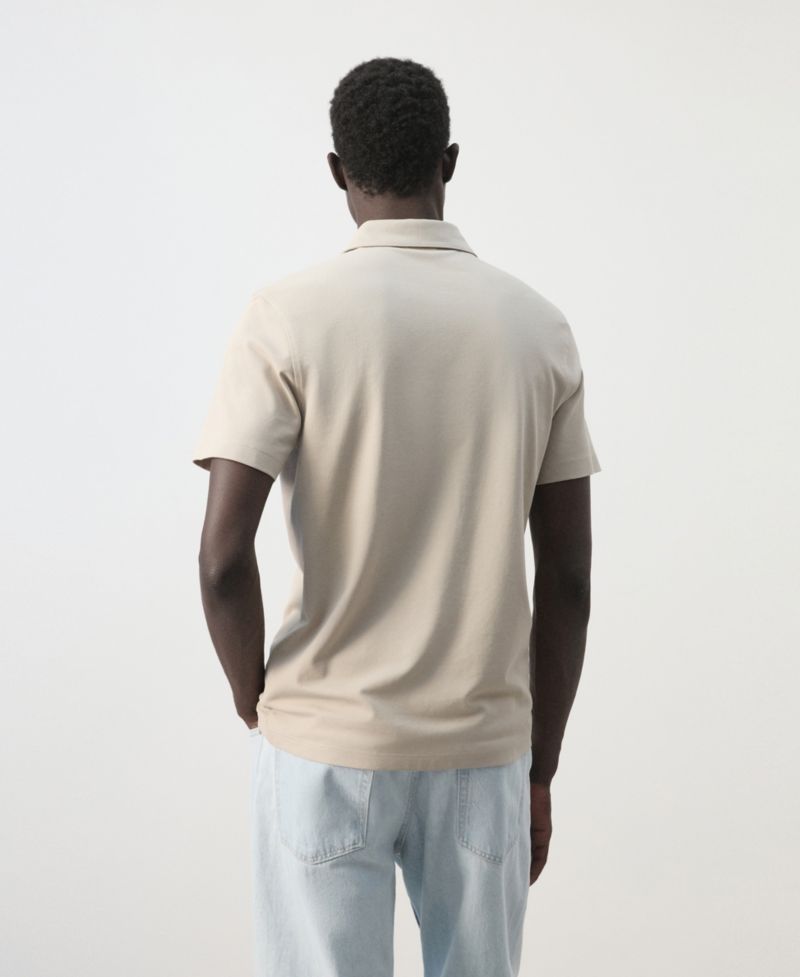 Men's Slim-Fit Pique Polo Shirt