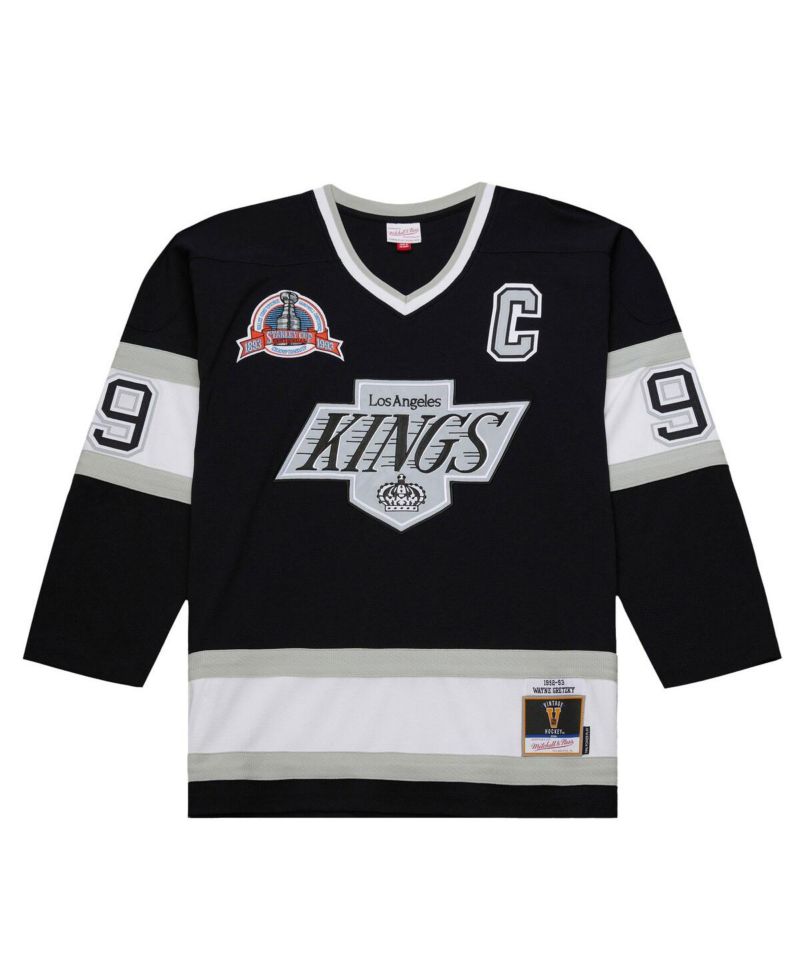 Men's Wayne Gretzky Black Los Angeles Kings 1992-93 Power Play Jersey