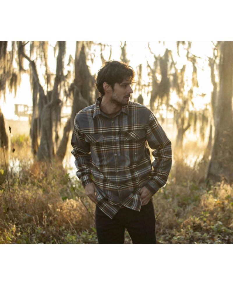 Men's Big & Tall Everest Flannel Long-Sleeve Plaid Relaxed-Fit Button-Down Shirt