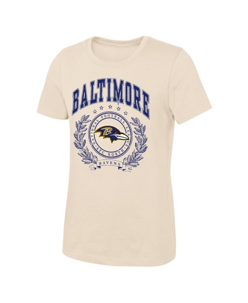 Girls' 4-16 Baltimore Ravens Screen-Print Crewneck T-Shirt
