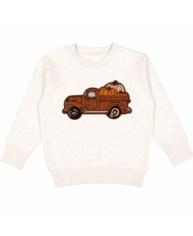 Baby Boys Fall Truck Patch Sweatshirt