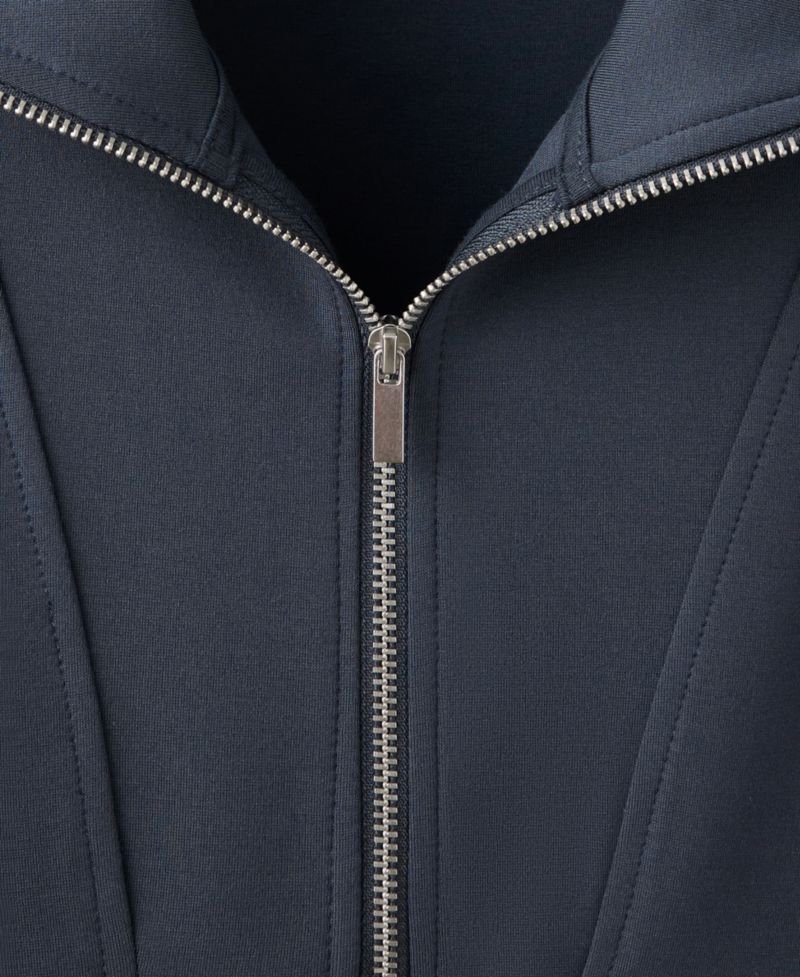 Women's Turtleneck Zip Viscose-Blend Sweatshirt