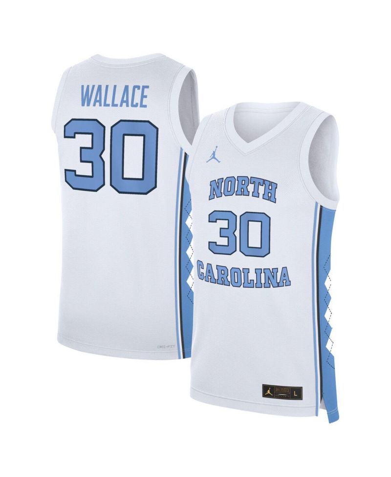 Men's Rasheed Wallace White North Carolina Tar Heels Replica Basketball Jersey