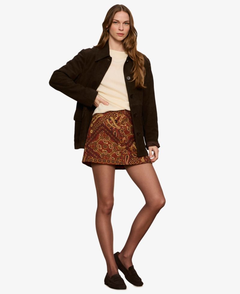 Women's Mock-Neck Ribbed Dolman Sweatshirt