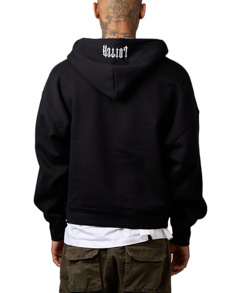 Men's Rave Quarter-Zip Rhinestone Hoodie