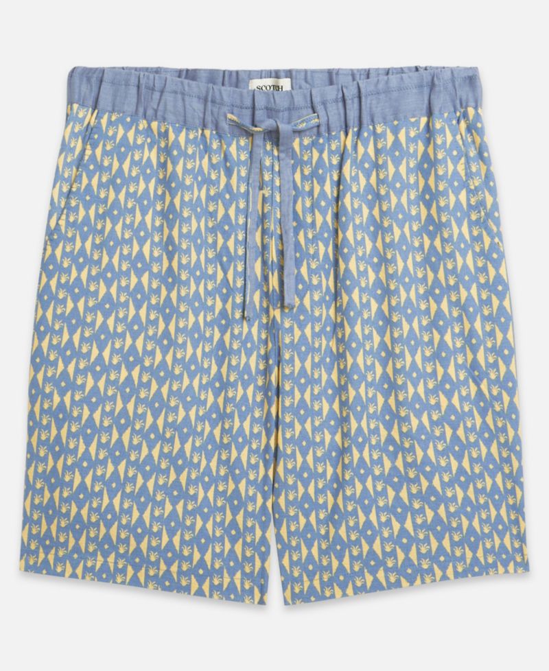Men's Linen-Blend Fave Printed Bermuda Shorts