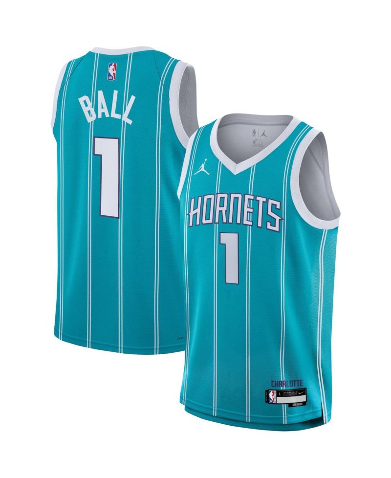 Big Boys LaMelo Ball Teal Charlotte Hornets Swingman Jersey - Icon Edition