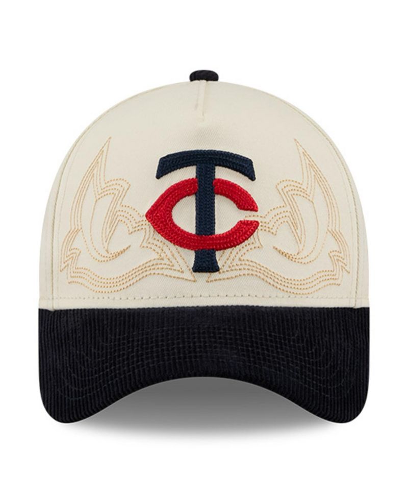 Men's Stone Minnesota Twins Western Stitch 9FORTY A-Frame Adjustable Hat