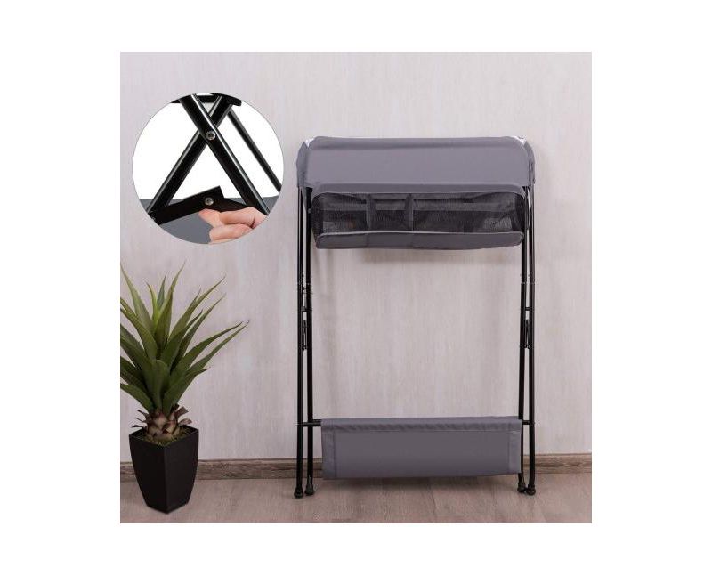 Portable Infant Changing Station Baby Diaper Table with Safety Belt