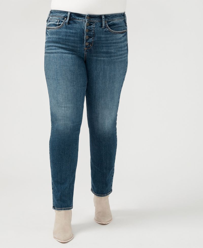 Plus Size Most Wanted Mid Rise Straight Leg Jeans