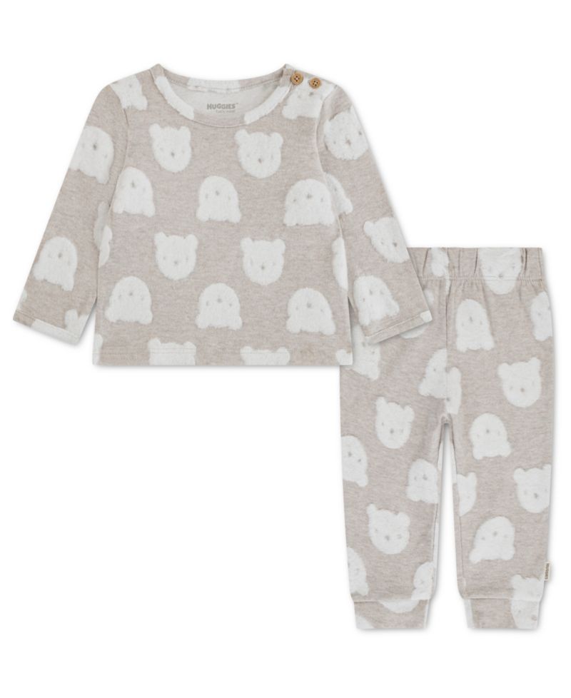 Baby Boys' or Baby Girls' Floral Printed Top and Pants, 2-Piece Set
