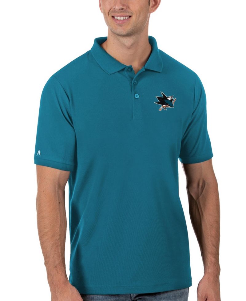 Men's Teal San Jose Sharks Legacy Pique Polo Shirt